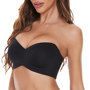 Tracolla trasparente Ultra sottile Push-up rovesciata da <span class=keywords><strong>donna</strong></span> invisibile reggiseno Top Lingerie basso Set misto all'ingrosso - Product Image 1