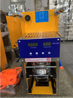 Machine de scellage de gobelets manuelle et automatique, scelleuse de gobelets à bulles commerciale pour les magasins de thé au lait, équipement de scellage de gobelets en plastique