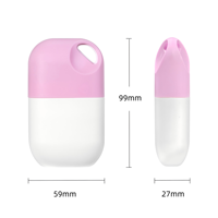 Mini flacon en plastique rechargeable pour crème solaire avec pompe pulvérisateur pour l'emballage des soins de la peau, crème pour le visage