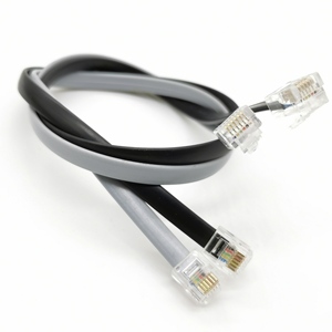 RJ11 Đồng Nguyên Chất Đa Sợi Điều Khiển Số Điện Thoại Phẳng Đường Dây Dữ Liệu RJ12 6 Lõi Mạng 6P6C Cáp - Product Image 6