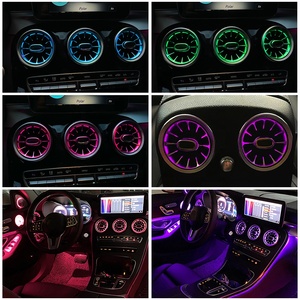 Améliorations intérieures, 64 couleurs, haut-parleur rotatif pour grille d'aération, lumière ambiante pour <span class=keywords><strong>Mercedes</strong></span>-Benz Classe C W205 GLC X253 C43 C63 C260 - Product Image 4