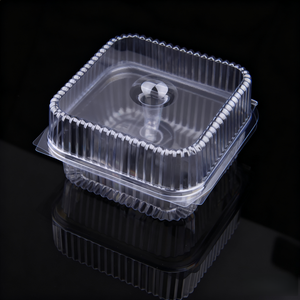 Hộp đựng thức ăn nhựa trong suốt dùng một lần, hộp bánh mì, hộp đựng đồ ăn mang đi, hộp bánh ngọt nhựa trong suốt dạng vỏ sò - Product Image 4