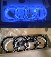 Feux de logo LED pour Audi A3 A5 A4L A6L Q5, éclairage de calandre, feux arrière bleus, rouges, blancs, accessoires de feux de logo.