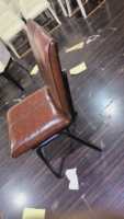 Chaise de bureau en PU de haute qualité, chaises de conférence, chaise de personnel de bureau avec pieds fixes