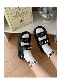 XIXITIAO femmes décontracté chat pantoufles <span class=keywords><strong>sandales</strong></span> et pantoufles plat plage dames mode 2022 été femmes pantoufle <span class=keywords><strong>sandales</strong></span> pour dames - Product Image 6