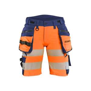 BLAKLADER - 702016485389C34 Pantalones cortos de alta visibilidad para mujer, elásticos en 4 direcciones, naranja/Azul Marino-EAN 7330509928233, ROPA DE TRABAJO DE 2017 - Product Image 3