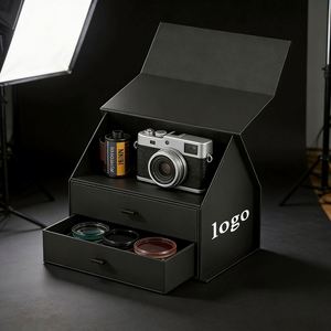 Factory Direct Customizable Free Design Black Coated <b>Paper</b> <b>Storage</b> <b>Box</b> Premium Ideal for Beauty Gift Packaging - Product Image 1