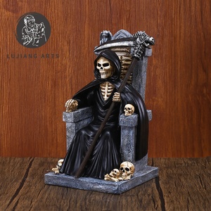 9 pulgadas trono muerte estatua resina muerte escultura decoración muerte en trono figurita regalo de Halloween - Product Image 3