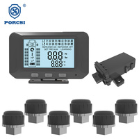 6 roues camion TPMS avec RS232 capteurs de pression des pneus RV externe jusqu'à 26 pneus système d'alarme ternal surveillance de la pression des pneus