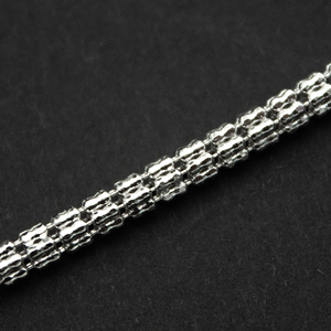 2026 Vendita Calda Speciale Collane a Corda Noccioline 3.4mm di Larghezza Gioielli Hip Hop Argento 925 Uomo Collana a Catena Cubana a Corda - Product Image 2