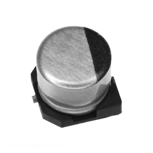 Condensador de Montaje Superficial SMD AVES106M50D16T-F, Canal del Fabricante, 10 uF, Aluminio, 10UF, 20%, 50V - Product Image 1