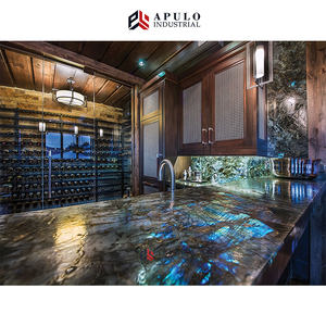 Прямая поставка с завода, лабрадорит, синяя гранитная плита, Лемурийская синяя мраморная плита, Павлинье синее окрашенное лабрадор, жемчужная гранитная плитка - Product Image 6