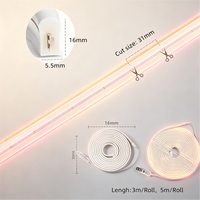 Bande lumineuse LED néon RGBIC en PVC IP65, rouleau de 3m/5m, flexible, USB, avec télécommande, synchronisation musicale, découpable, installation facile