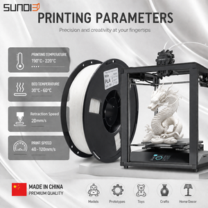 Filamento PLA SUNDI3D de 1.75 mm ±0.02 mm, Alta Precisión, Impresión Suave, Sin Atascos, Proveedor de Material de Impresión 3D - Product Image 2