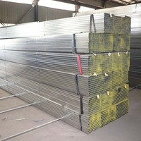 Tubo de Acero Cuadrado Galvanizado de 38x75 al por Mayor, Técnica ERW, Certificado CE, para Aplicaciones Estructurales, Longitud de 12 m
