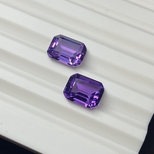 HQ GEMS Natural Octágono corte amarillo y púrpura citrino piedras preciosas corte <span class=keywords><strong>esmeralda</strong></span> <span class=keywords><strong>original</strong></span> citrino <span class=keywords><strong>piedra</strong></span> precios - Product Image 4
