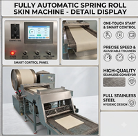 Machine automatique à prix d'usine pour la fabrication de feuilles de rouleaux de printemps, machine à faire des feuilles de patti, machine à faire des crêpes fines et plates