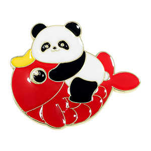 เข็มกลัดสิงโตแพนด้ายักษ์รูปม้าเพื่อความสำเร็จสไตล์จีนของขวัญตราสัญลักษณ์ประจำชาติ - Product Image 5