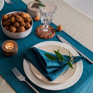 140x200cm Linen Table Cloth for Hotel Dining Room Natural Linen <b>Tablecloth</b> Morden Luxury Home Wholesale Customizable - Product Image 2