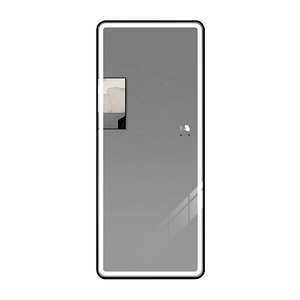 Treo tường treo gương cơ thể mặc quần áo Gương điều khiển cảm ứng <span class=keywords><strong>LED</strong></span> thắp sáng tầng thường vụ đầy đủ chiều dài gương với đèn - Product Image 5