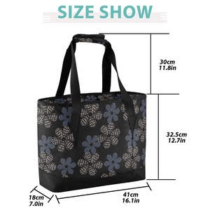 Portable Leakproof Camping Beach Cooler Tote Hawaii Cone Shell Custom Insulated Reusable Tote Grocery Shopping Bag Cooler Bag - Product Image 3