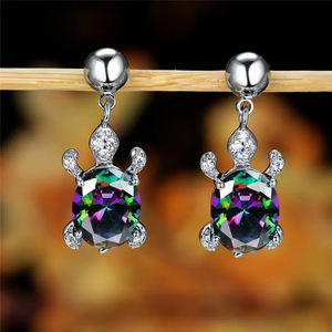 Orecchini a Forma di Tartaruga per Donne, Gioielli da Indossare Quotidianamente, Idea Regalo, Vendita all'Ingrosso - Product Image 3