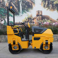 Rouleau compresseur routier hydraulique vibrant à double roue, diesel et essence, pour asphalte, vente en gros