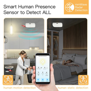 Contrôleur <span class=keywords><strong>de</strong></span> température intelligent pour vanne (TRV) 24G ZigBee3.0, <span class=keywords><strong>détecteur</strong></span> <span class=keywords><strong>de</strong></span> mouvement statique à micro-ondes MmWave, montage mural ou au plafond, IP20 - Product Image 5