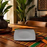 Vierkante Melamine Dinerbordjes Porseleinen-achtig Kunststof Servies A5 Voedselveilig Verschillende Maten en Kleuren voor Catering en Cadeaus