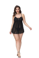 Pyjama d'été sexy pour femmes, robe de nuit en tulle transparente à bretelles, jupe courte douce, ensemble de lingerie sexy