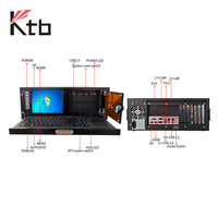 Boîtier 19 pouces 4U pour PC industriel à montage en rack |   Ordinateur de contrôle industriel monté en rack de 12e, 13e, 14e génération I3 I5 I7 I9