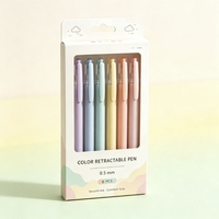 Boîte d'emballage personnalisée en papier d'art imperméable pour surligneurs avec fenêtre de présentation et trou de suspension