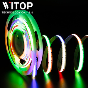 Bande <span class=keywords><strong>LED</strong></span> <span class=keywords><strong>COB</strong></span> <span class=keywords><strong>RGBW</strong></span> 24V 784 <span class=keywords><strong>LED</strong></span>/m sur PCB 12mm - <span class=keywords><strong>Ruban</strong></span> Flexible Ultra Haute Densité à Changement de Couleur, Découpable pour Usage Domestique et Fêtes - Product Image 4