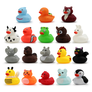 Pato de Goma de PVC Personalizado de 2 Pulgadas, Juguete de Baño Flotante con Sonido, Logotipo Personalizado, Venta al por Mayor para Bebés y Niños - Product Image 1