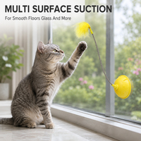Populaire Bâton d'interaction pour chat en silicone de qualité supérieure, avec clochette rétractable et détachable, portable, pour l'entraînement des chatons et le jeu interactif en extérieur