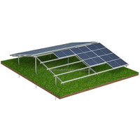 Hochwertige Bodenmontage-Aluminium-Solarstruktur mit Erdschraubpfahl