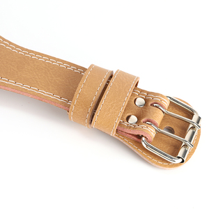 Cinturón de Seguridad de Cuero Resistente y Transpirable para Levantamiento de Pesas con Logotipo Personalizado para Unisex - 4 Pulgadas - Product Image 5