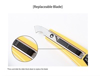 Couteau à crochet haute dureté pour la découpe de panneaux en PVC et acrylique, avec lames de rechange pour outils de découpe de panneaux en ABS, plexiglas et matériaux organiques