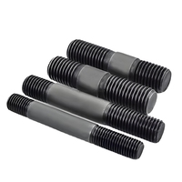High Quality Double Headed Stud Threaded Rod High-strength 8.8 Grade Stainless Steel Carbon Steel Black
