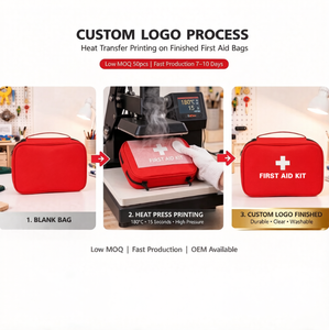 Tas P3K Kain Oxford Tahan Air Portabel Kustom Grosir Multifungsi untuk Perjalanan Luar Ruangan, Penggunaan Rumah Sakit, dan Medis - Product Image 3