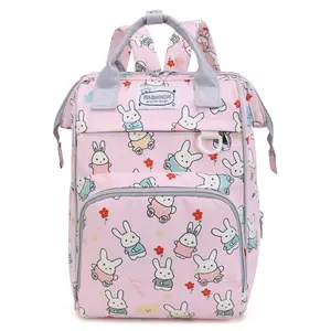 2023 New Printing Multifunctional Mommy Bag Portable Outdoor Nappy Baby Carrier Diaper Bag for Mother