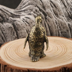 Figurines décoratives en laiton <span class=keywords><strong>de</strong></span> pingouin <span class=keywords><strong>empereur</strong></span>, décoration <span class=keywords><strong>de</strong></span> salon, sculpture créative d'animaux en cuivre, artisanat, souvenir - Product Image 2