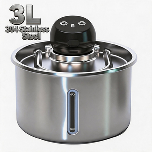 inoxydable de Intelligent automatique sans pompe à eau sans fil capteur de fontaine d'eau pour animaux de compagnie - Product Image 2
