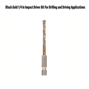 Embout de visseuse à percussion noir et or 1/4 pouce pour applications de perçage et de vissage - Product Image 2