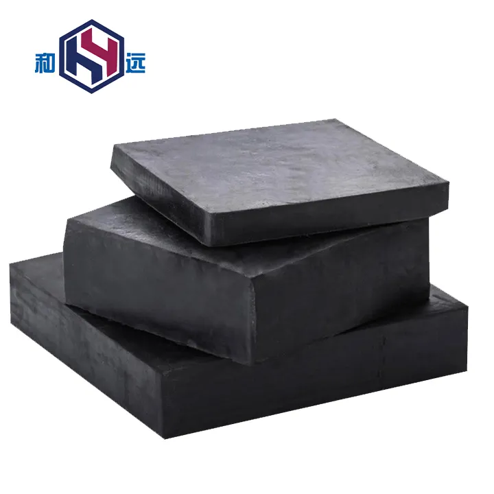 Almofadas de borracha de absorção de choque para pontes, blocos de absorção de choque pretos de alta elasticidade, almofadas de borracha industriais