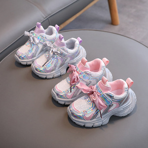 2025 nuova vendita all'ingrosso scarpe da ginnastica per bambini per ragazzi e ragazze maglia traspirante Casual scuola scarpe per l'estate primavera stagioni autunnali - Product Image 2