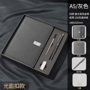 Cuaderno de Cuero A5 de Lujo Ecológico de Alta Calidad, Agenda Personalizada con Logotipo, Juego de Regalo de Cuaderno y Bolígrafo para Negocios, Venta al por Mayor - Product Image 5