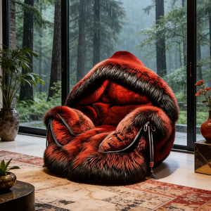 <span class=keywords><strong>Fauteuil</strong></span> Poire Rouge Luxe Grand Modèle à Capuche, Canapé Confortable, <span class=keywords><strong>Fauteuil</strong></span> Relax, Mobilier de Salon - Product Image 5