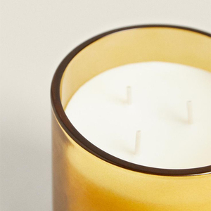 AIKUN Natural Yellow Glass Jar Aromatherapy <b>Candle</b> Home Fragrance Custom Logo Wholesale for Living Room Spa Decor - Product Image 3