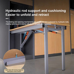 Mecanismo más vendido, escritorio de oficina colgante para ordenador, escritorio pequeño para dormitorio, estudio moderno, juego de <span class=keywords><strong>mesa</strong></span> de comedor <span class=keywords><strong>plegable</strong></span> montado en la pared - Product Image 5